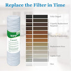 20 Micron String Wound Whole House Water Filter 10" x 2.5", 10-inch Universal Sediment Pre-Filters for Well Water, Replacement Cartridge for FXWSC, CW-F, CW-MF, 1SS, W5W, AO-WH-PRE-R2, 6-Pack