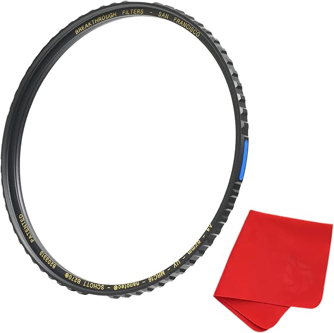 43mm X4 UV Filter for Camera Lenses - UV Protection Photography Filter with Lens Cloth - MRC16, Schott B270, Nano Coatings, Ultra-Slim, Weather-Sealed by Breakthrough Photography