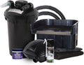 The Pond Guy AllClear Ecosystem Kit – Complete DIY Fishpond with Liner, Pump, UV Filter & Waterfall (1,000-2,000 Gallons) 8' x 11'