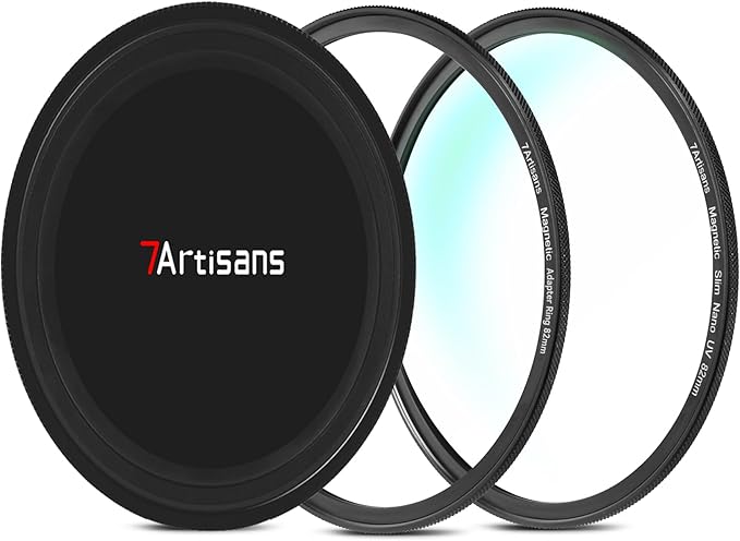 7artisans Nano Magnetic Filter UV Filter ND Light Reduction Filter/CPL Polarization Filter/GND Gradient Filter/Black Mist 1/4 Portrait Photography Filter Suitable for Lens(77mm MRCUV)