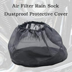 2 Pcs Motorcycle Waterproof Air Filter Rain Sock Dustproof Protective Cover Air Filter Cleaner Kits Fit for Harley Dyna Sportster Touring Softail.