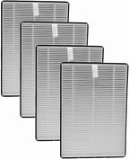 Replacement Filters Compatible with NUWAVE Oxypure Portable Air Purifier 47401 47402, Part # H5P3, H13 3-Stage Filtration High-efficiency Activated carbon,(4-hepa)