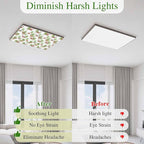 Fluorescent Light Covers for Ceiling Lights Deserts Camels Magnetic Light Filters 3 Pack 4x2 ft Southwest Date Trees Ceiling Lights Cover for Classroom Office School Home Drop Lamp Decor