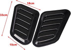 2Pcs ABS Car Air Flow Intake Hood Scoop Vent Bonnet Cover Universal DIY Decorate Car Accessories Compatible With BMW(Carbon look)