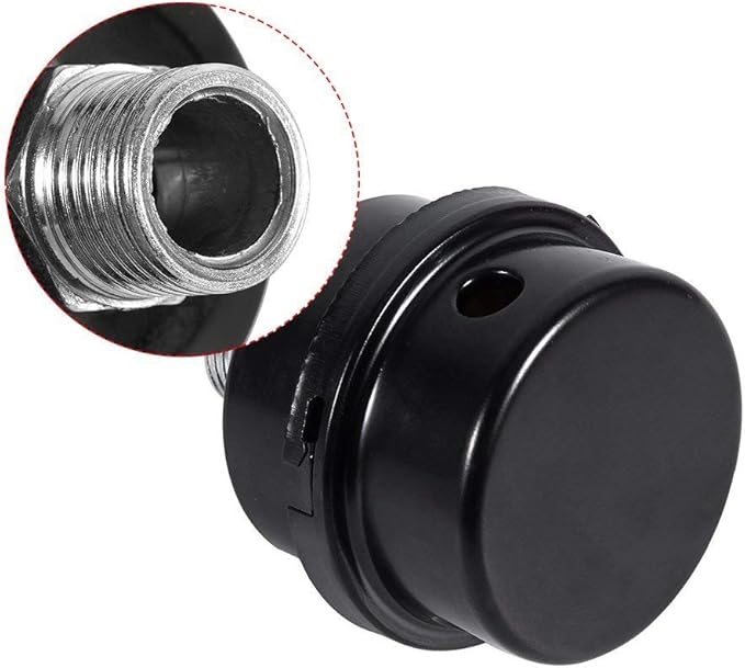 2PCS Air Compressor Silencer Filter, Metal Air Compressor Intake Filter Sound Muffler Silencer for Air Compressor, Silencer, Fliter (3/8 PT 16mm)