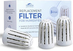 Aennon - Ultrasonic Universal Humidifier Filter Replacements for Home, Cool Mist Demineralisation Cartridges, Ceramic Stone Material, 500 Hours, 3 Pack