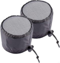 FABULETTA 2Pcs Grow Tent Vent Cover Set 4in 6in 8in Waterproof Oxford Cloth Mesh Duct Filter with Elastic Band and Fixed Buckle for Plant Greenhouse Airflow Dust and Pest Control(8in)