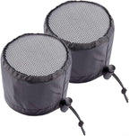FABULETTA 2Pcs Grow Tent Vent Cover Set 4in 6in 8in Waterproof Oxford Cloth Mesh Duct Filter with Elastic Band and Fixed Buckle for Plant Greenhouse Airflow Dust and Pest Control(6in)