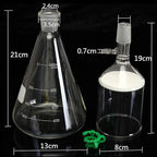 Glass Vacuum Suction Filter with 1000mL Filter Bottle and 250ml Funnel Filtration Kit Lab Vacuum Filtration Distillation Apparatus