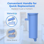 Waterdrop Scale Inhibiting Replacement for GE® Profile Opal Nugget Ice Maker Water Filter, P4INKFILTR, with Ring Pull, NSF 42&372 Certified, BPA-Free, 3 Counts