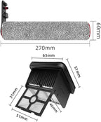 Main Roller Brushes Filter，Compatible For Dreame，H40 Ultra / H40 Pro Wet Dry Vacuum Cleaner Spare Parts Floor Scrubber .(C)