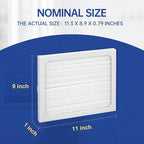 9 x 11 x 1 Dehumidifier Filter MERV 13 Compatible with Santa Fe Compact2, Compact70, Ultra70 Dehumidifier, UA 65H, # 4029748 Dehumidifiers Replacement Parts (2-Pack)