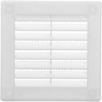 Vent Systems 3" x 3" (Opening Dimensions) Black Plastic Soffit Vent Cover - Durable Flat Square Air Vent Grille with Mesh Screen - Weather Resistant Ventilation Grill Wall & Ceiling Indoor & Outdoor