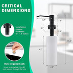 Fapully Commercial Kitchen Faucets with Pull Down Sprayer Matte Black LED Single Handle Faucet for Kitchen Sink, Kitchen Faucet with Soap Dispenser and Deck Plack for 4 Hole