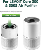 Core 300 Air Purifier Replacement HEPA Filter （3-in-1 Balance）for LEVOIT Core 300-P/300S, H13 True HEPA + Activated Carbon, 99.97% Dust Pollen Pet Dander Smoke, 2 Pack (white)