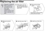 Filter Element，Compatible For Epson， Projection Dustproof Air Filter Screen EH-TW7200 EH-TW8200 EH-TW9200 EH-LS10000 EH-LS10500 EH-TW6200