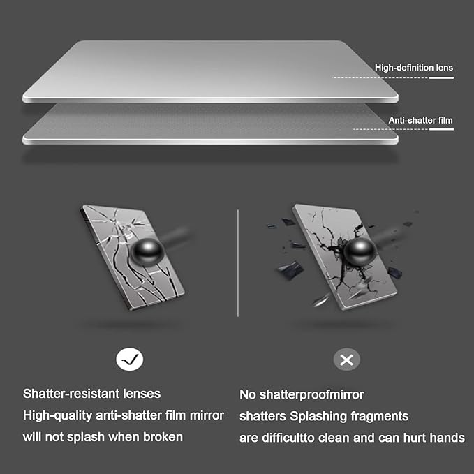 Bathroom Led Mirror ，Bathroom Mirror with LED Lights，Backlit Bathroom Mirror ，LED Mirror for Bathroom，Backlit Lighted Makeup Mirror，with Touch Sensor/Dimming/Demister pad(B,H90*W50cm/H35.4*W19.7IN)