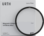 Urth 55mm Magnetic Ethereal White Mist ¼ Diffusion Lens Filter (Plus) — Cinematic Effect, 20-Layer Nano-Coated Light Dispersing Particles
