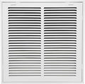 14"W x 14"H [Duct Opening Size] Steel Return Air Filter Grille - Removable Face/Door for 1 inch Filters -HVAC Vent Cover Grill - White [Outer Dimensions: 16 5/8"W X 16 5/8"H]