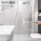 Milisten Multifunctional Window Squeegee and Mirror Cleaner with Extendable Handle, Wet and Dry Glass Scraper for Bathroom, Car, and Tile Cleaning, Khaki