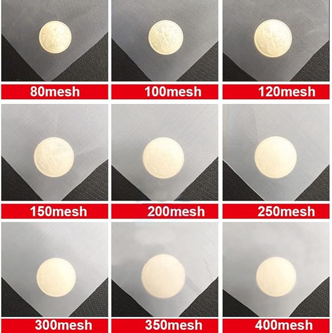 Fine Filter Mesh Nylon Fabric, Recycling Screens for Kitchen Filtration Food Wine 80-500 Mesh(80mesh 180micron,1x1 meter)