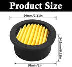 4pcs Air Compressor Replacement Filter Elements,Air Compressor Intake Paper Filter Sound Muffler Accessories for generators,blowers, exhaust ports H-068