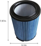 2 Pack Replacement Cartridge Filter Compatible with Craftsman CMXZVBE38751 Fine Dust Wet/Dry Vac Filter Fit for 5 to 20 Gallon shop vacuums (9-38751)