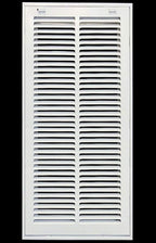 HVAC Premium 10 x 26 Duct Opening Steel Return Air Filter Grille, for 1-inch Filter, Removable Door, Flat Stamped HVAC Vent Cover Grille, Outer Dimensions 12.5 x 28.5