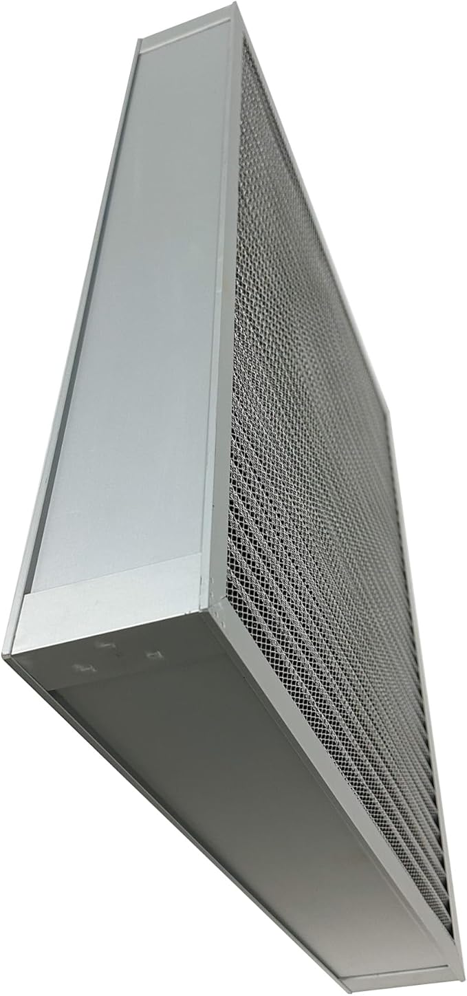 Washable Air Filter(25" x 20" x 4" MERV 5), Aluminum Electrostatic Air Filter for Furnace and Central Air Conditioner (Actual Size: 24.7" x 19.7" x 3.6")