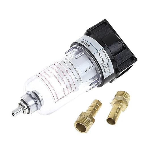 Air Processor AF2000 air Oil Water Separator air Compressor Spray Paint air Gun Filter Single Component Drainage(AF2000 BLUE6mm)