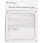 Silverstone Technology FF143W 140mm Ultra Fine Fan Filter with Magnet, White Color, SST-FW143W