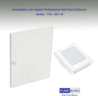 PUREBURG Replacement Filter Compatible with Gelpal Professional Nail Dust Collector YHL-301-W,6-Pack Air Clean nail dust High-efficiently