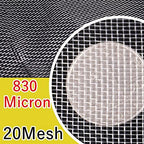 Fine Filter Mesh Nylon Fabric, Recycling Screens for Kitchen Filtration Food Wine 80-500 Mesh(20mesh 830micron,1x5 meter)