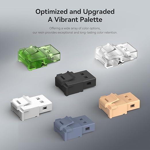 ANYCUBIC ABS-Like Resin Pro 2, Upgraded 8K 3D Printer Resin with Enhanced Strength and Toughness, High Precision, Low Odor, Wide Compatibility for All LCD 3D Printers (Clear Yellow, 1kg)