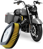 High-Flo Replacement Air Filter Element For Ventilator - Milwaukee-Eight Engine '18-later Softail and '17-later Touring and Trike Models Equipped with 114 Air Cleaner (Yellow 114 Air Cleaner)