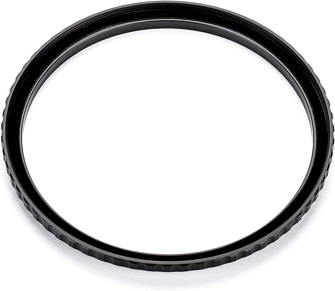 NiSi - Brass Pro 77mm to 82mm Step-Up Ring - Threaded Stepping Adapter Ring, 77mm Male Lens Attachment 82mm Female Filter and Accessory Thread - Matte Black Finish to Prevent Reflections, Brass Alloy