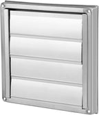 Extractor Fan Outlet, 100mm Stainless Steel Wall Air Vent Outdoor Filter Square Tumble Dryer Extractor Fan Outlet for Kitchen Fans and Vents Dryer Vent Cover Outdoor