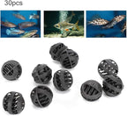 Plastic Biochemical Filter Balls, 30PCS, Durable & Recyclable, for Freshwater and Seawater Aquarium Fish Tanks Biofiltration