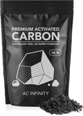 AC Infinity Premium Activated Carbon, 16 lb. Australian Charcoal Supply Replacement for 4”, 6” & 8” Refillable Carbon Filters, Air Filtration Odor Scrubbing for Grow Tents Hydroponics Aquariums Ponds