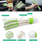 8pcs Window Cleaning Brush Set with Groove and Crevice Brushes for Wet and Dry Use, Multi-Functional Window Slot Scrubber Tools for Home and Car Cleaning