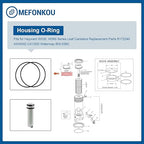 R172223 Housing O-Ring for Pentair Pool Spa Filter & Leaf Trap Parts R172240 AXW542 CX120D Waterway 805-0360 (2/Pack