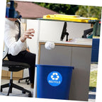 TEHAUX 8pcs Garbage Bin Sticker Waste Sorting Recycling Labels PVC Trash Can Classification Stickers for Home