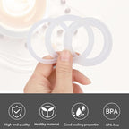 2 Pcs Filter with 3 Pcs Silicone Gasket Seals for 12 Cup 14 Cup Stovetop Espresso Coffee Maker Replacement Parts for DITOSH Aluminium Moka Pot