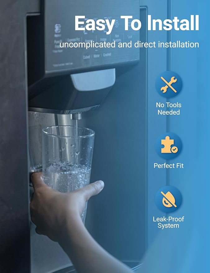 Adq360061 Water Filter Replacement for LG Lt700p Adq36006101 Lfds22520s, Cobectal Water Filter Replacement for kenmore 9690 469690 Adq36006102 Lfxc24726s Lfxc29626s Rwf1200a Filter, 3-Pack
