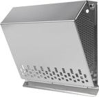 Vent Systems 4" Inch Air Supply Vent Cover with Rubber Gasket - Stainless Steel - Robust Weatherproof Outdoor Air Intake Box - Duct or Surface Mounting - Rain and Snow Protection