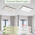 2 Pack Fluorescent Light Cover, Sand Camel Light Covers for Ceiling Lights, Vintage Farmhouse Desert Animals Camel Magnetic Lights Filters Ceiling Shade for Classroom/Office - 4 x 2 Feet