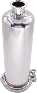 DERNORD 1.5 Inch Tri-Clamp Filter - SS304 Sanitary Fittings Inline Straight Strainer with 100 Mesh Stainless Steel Screen