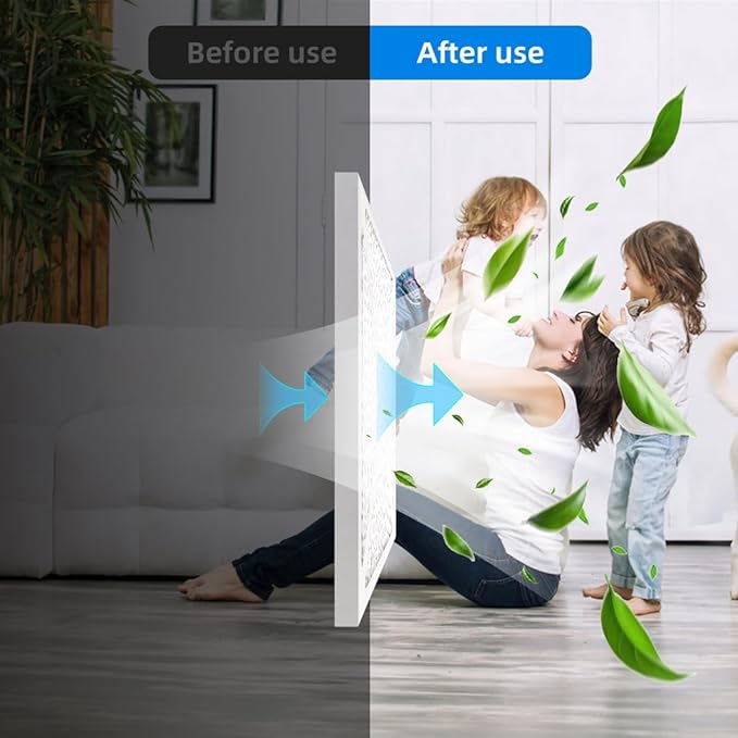 (6 Pack) 21x21x1 Air Filter, MPR 1900 & FPR 10, MERV 13 Pleated Air Filter (Actual Size: 20.75x20.75x0.75 inch)