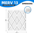 (6 Pack) 16x25x1 Furnace Air Filters, MPR 1900 & FPR 10, MERV 13 Pleated Air Filter (Actual Size: 15.75"x24.75"x0.75")