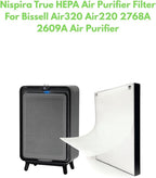 Nispira Air320 Air220 2678 True HEPA Replacement Filter for Bissell Air Purifier 220/320 2609a. 2768a, 3 Packs